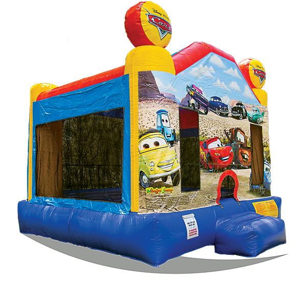 Cars jumping castle